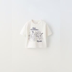 NWT ZARA SAN FRANCISCO HEAVY WEIGHT T-SHIRT